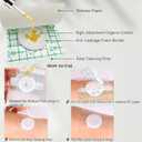 Disposable Self-Adhesive Castor Oil Pack Wrap for Belly Button | Organic Cotton PU Film Anti-Leakage Patches | Individually Wrapped, Oil-Free & Portable(20PCS)