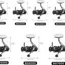 Big Game Surf Spinning Fishing Reel 8000/12000,20KG Drag Power Backlash-Free Bearings,Metal Reel Seat,Zinc Alloy Gear for Saltwater Inshore and Offshore Fishing