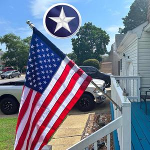 2.5 x 4 FT American Flag Pole Sleeve, US Flag Factory,with Nylon Material, Heavy Duty Durable TearProof, Embroidered Stars, Sewn Stripes, UV ProtectionOutdoor Flag (Pole NOT Included)