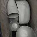 LIYH 48 Pcs Light Grey Plastic Wheat Straw Dinnerware Plates and Bowls Set,Camping Dish Set for 12, Dishwasher Safe Dinnerware Sets, Unbreakable Plates,Camping Dish Sets