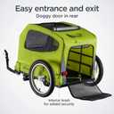 Schwinn Rascal Plus Pet Trailer, Holds Pets Up To 100 lb, Universal Coupler, Folding Frame, Quick-Release Wheels, Rear Doggy Door, Built-In Leash, Washable Liner, Bug Screen