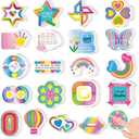 Engrowtic 180 Pcs Anxiety Sensory Stickers Sensory Strips Mindfulness Sticker Calm Anxiety Stickers Adhesive Textured Strips Tactile Fidget Tape for Desk Adults Tension Supplies(Fresh)
