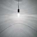 1 Light Hanging Kitchen Island Pendant Light 7.3" Clear Drum Seeded Glass Indoor Natural Wood Pendant Ceiling Light Fixtures,Black Brushed Bronze Finish Modern Farmhouse Dinning Over Sink