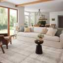 Loloi Angela Rose Ember Collection EMB-04 Ivory/Multi 18" x 18" Sample Rug