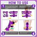 ANSUSIC Plantar Fasciitis Night Splint-Upgrade 3 Adjustable Planter Facetious Relief Brace,Plantar Fasciitis Relief Women Men Straps,Support Relief Foot Drop Achilles Tendonitis Day Night(Purple-1PC)