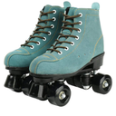 XUDREZ Cowhide Roller Skates for Women and Men High-Top Shoes Double-Row Design,Adjustable Classic Premium Roller Skates, Size 37