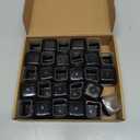 28 Pcs Chair Leg Sliders for Carpet, Square Chair Leg Floor Protectors Glides, Silicone Furniture Leg Protectors Caps, Carpet Protectors Table Feet Teflon Covers Pads (Fit:1-1/8" ~ 1-1/2")