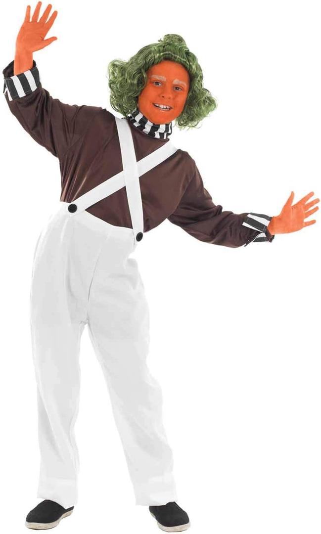 fun shack Kids Chocolate Factory Worker Costume - Boys Chocolate Factory Book Character Costume (Large)