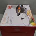 TWIN Electric Hot Pot with Divider | EvenHeat Cast Aluminum Non-Stick Pot for No-Spot Cooking | 1500W Fast Heating | Dual-Flavor Shabu Shabu Pot for Family Use (BLACK)