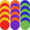 Poly Spots Spot Markers for Gym Floor 4.72inch 6inch 9inch 24/30/36 Pcs Non-Slip Rubber Floor Dots Round Agility Markers Flat Cones for Sports Soccer Basketball PE Training, Dance, Classroom