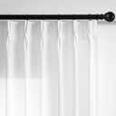 MYSKY HOME Floor to Ceiling Curtains 108 Inches White Sheer Window Drapes 2 Panel Sets Pinch Pleated Draperies Linen Look Boho Fabric, Soft Cotton Blend Light Filtering for Living Room, 40W x 108L