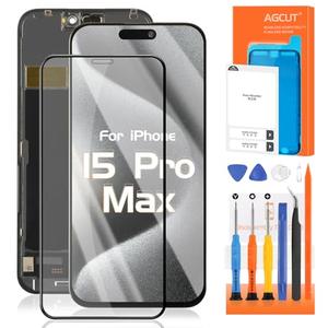 TFT for iPhone 15 Pro Max Screen Replacement for iPhone 15 Pro Max LCD Display A2849, A3105, A3106, A3108 LCD Digitizer Touch Screen Assembly Repair Part with Protective Film+Tools