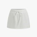 CIDER Skorts for Woman Mini Skort Low Waist Knotted Cotton Blend Mini Skorts Everyday Regular Fit Skort
Size XL