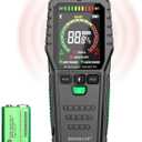 Pinless Moisture Meters Non-Invasive Digital Wood Moisture Tester Water Leak Detector for Wall,Lumber, building,Firewood,Humidity Tester (Black_Case)