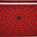 Storage Bins Red Spider Web Large Collapsible Rectangle Shelf Closet Organizer Baskets for Kids Toys, Dirty Clothes, Bedroom, Bathroom, Nursery Decor, Gift Basket