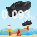 Barerun Toddler Water Shoes Barefoot Kids Water Shoes Boys Girls Aqua Socks Quick-Dry Breathable Toddler Sandals Slip on Indoor Outdoor Walking Shoes for Beach Swim Pool (Black), 10
