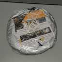 EcoNour Car Windshield Sun Shade  B&W American Flag USA Patriotic Design 240T Polyester Foldable Front Window Shade for SUV & Trucks  UV Ray Blocker  Medium (64x32 Inch) Sun Protector