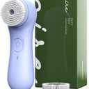 NgraCoola Electric Facial Cleansing Brush  Rechargeable Waterproof Face Scrubber for Women & Men, 2 Brush Heads for Deep Pore Cleansing & Gentle Exfoliation, 3 Speeds, Auto-Timer (Light Blue)