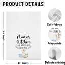 2 x ChenCraty Nana Baking Kitchen Towels, for Nana Grandma Dish Tea Towels for Kitchen Bakery Decor, Grandma Birthday Gifts from Grandkids Decorative Hand Towels, 16x24 Inch