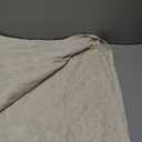 jinchan Floral Linen Curtains Embroidered Back Tab 50Wx96L 2 Panels