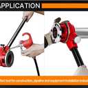 Ratchet Pipe Threader Kit Replacement 2-inch Dies, Compatible with Ratchet Pipe Threader Kit, Ideal for Galvanized and Iron Pipes, Not for Stainless Steel