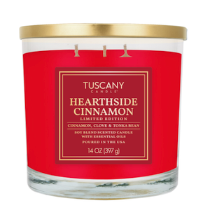 TU 14oz Jar Candle Hearthside Cinnamon