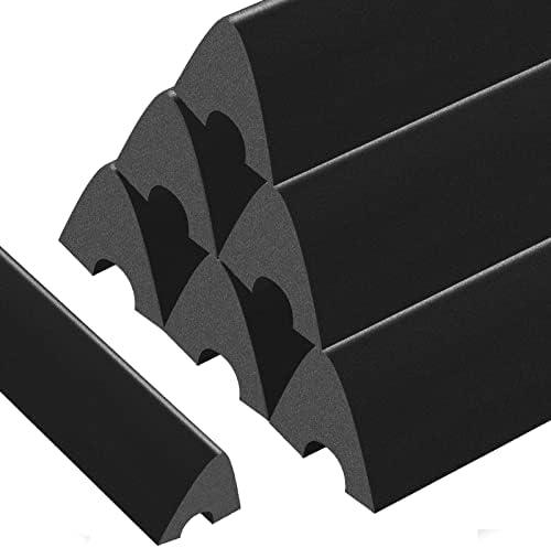 Syhood Set of 6 K66 Rubber Bumpers Pool Table Bumpers Replacement Pool Table Rail Cushions 8 Foot Billiard Rail Rubber Cushions for Pool Table Accessories