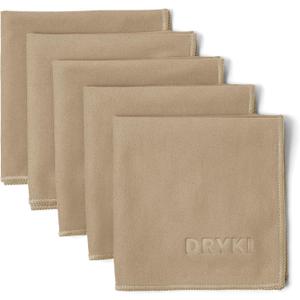 Sweat Absorbing Handkerchiefs - The Original Pocket-Sized Sweat Towels - Quick-Dry Microfiber Sweat Rags for Face, Hands, & Body - Men & Women - Gym, Sports, and Work (Tan: 5 Pack) (10" x 10")