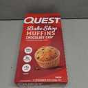Quest Nutrition Chocolate Chip Muffin, 10g Protein, 2g Net Carb, Less than 1g Sugar, Protein Snack, 8 Count (EXP 09/30/26)