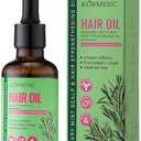 Rosemary Mint Hair Oil for Scalp Care, Biotin Infused Hair Treatment Oil for Dry Scalp, Split Ends & Thinning Hair, Lightweight Nourishing Oil for Stronger, Healthier Looking Hair, 50ml Pack Of 2