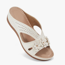Ecetana Sandals for Women Wedge Shoes: Slip On Dressy Summer Comfortable Slides Sandals Lightweight Memory Foam Platform Shoes, 36