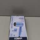 Conair Travel Hair Dryer with Dual Voltage, 1600W Compact Hair Dryer with Folding Handle, Travel Blow Dryer
