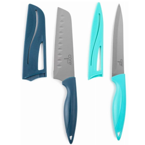 Core Stainless Steel Knives, Pack Of 2, Black & Gold