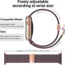 Braided Stretchy Band Compatible with Apple Watch Bands 38mm 40mm 41mm 42mm 44mm 45mm 46mm 49mm Women Men, Soft Nylon Solo Loop Magnetic Sport Strap for iWatch Series 11 10 9 8 7 6 5 4 3 2 1 SE Ultra