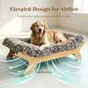 XL Size Elevated Dog Bed, Natural Finish Raised Dog Bed