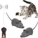 Remote Control Toy for Cats, Electronic Rat Toy for Kitten Funny Chasing Simulation Animal Toys Pet Novelty Gift(Gray)