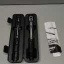 1/4-inch Drive Click Torque Wrench, Precision 20-200in.lb/2.26-22.6N.m Range, Professional Reversible CRV Steel Ratcheting Head Secure Locking Adapter Extension