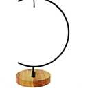 YY YEARCHY Awesomes Ornament Display Stand Indoor Metal Air Plant Flower Pot Holder for Hanging Glass Globe Ball (Black)