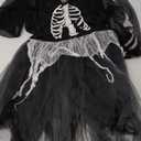 Spooktacular Creations Women Skeleton Costume, Halloween Skeleton Tutu Dress for Women for Halloween Costume Cosplay Party (Medium)