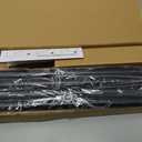 Heavy Duty Curtain Rods for Windows 66 to 120 Inch,1 Inch Adjustable Black Curtain Rod with Easy Installation and Modern Design,Decorative Long Drapery Rods with Metal Finials (A1,Black,30-120")