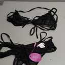 Avidlove Lingerie Lace Babydoll 2 Piece Sexy Bra and Panty Sets. Size L