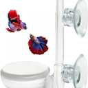 Upettools 1.4inch Aquarium Air Stone Fish Tank Nano Bubble Stone Kit with Control Valve Quiet Super-High Dissolved Oxygen Diffuser Makes Super Tiny Bubbles for Betta Fish & Small Tank