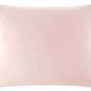 LILYSILK Pillowcase for Hair and Skin 100% Mulberry Silk 19 Momme Both Sides Silk Bed Pillow Cover with Hidden Zipper 1 Pc Queen Size 20''x30'' Pale Pink