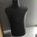 Male Dress Form, Male Mannequin Troso Body with Wooden Stand, Adjustable Height Clothing Manikin for Display and Sewing