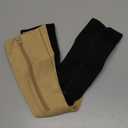 2 Pairs Zipper Compression Socks, 15-20 mmHg Closed Toe Compression Stocking with Zipper for Women and Men (XX-Large)