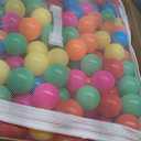 Amazon Basics BPA Free Ball Pit Balls with Storage Bag, Crush-Proof Plastic for Toddlers Kids 12+ Months Play, 6 Bright Colors, Pack of 1000