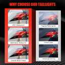 Left Outer Tail Light Assembly Compatible With 2019 2020 2021 2022 2023 2024 Toyota RAV4,Rear Taillights Brake Lamps with and Clear Lens Replaces 815600R090(Driver Side)