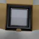 Outdoor Ceiling Porch Light LED Flush Mount for Wall or Ceiling, Square Exterior Wall Lamp for Patio Balcony Terrace, 3000K Warm Color, 125w Equivalent, Black, Wet Location, Small 6.3"x6.3"x4.3"