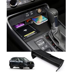 Karltys for 2023 2024 2025 Honda CR-V Center Console Organizer, Middle Console Organizer Tray for Honda CRV Hybrid Accessories Console Storage Box ABS Insert