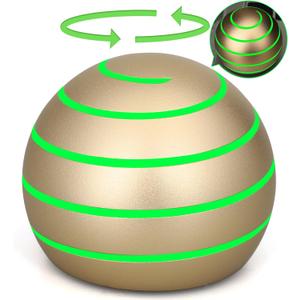 Luminous Desk Spinning Toys for Kids Adults, Metal Kinetic Stress Ball, Optical Illusion Fidget Spinner, Glow in The Dark Fingertip for Office Classroom, Stress Relief Anti Anxiety Birthday Gifts (Gold)